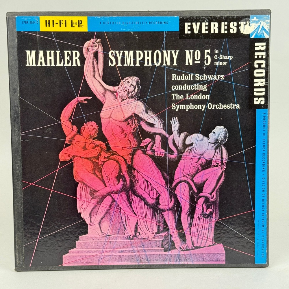 Mahler Symphony No 5 Vinyl Records LP Rudolf Schwarz - NEAR MINT